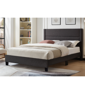 TT T2175 Bed (Gray Leatherette) Double 